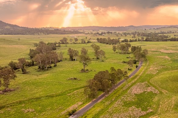 A seção Lismore a Bentley da Northern Rivers Rail Trail.