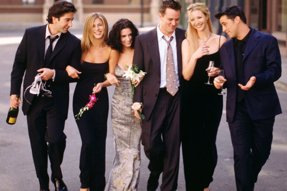 The way they were … the cast of Friends in a publicity still for the series.