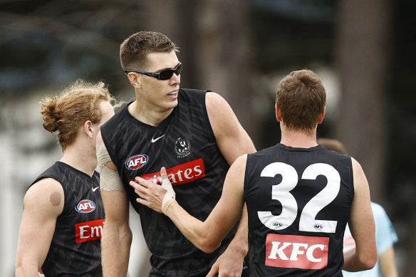 Mason Cox impressed in his push to play in round one.