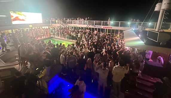 Passengers on a ferry that left Israel for Cyprus as the conflict escalated. 
