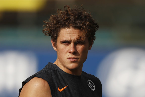 Injury setback: Charlie Curnow.