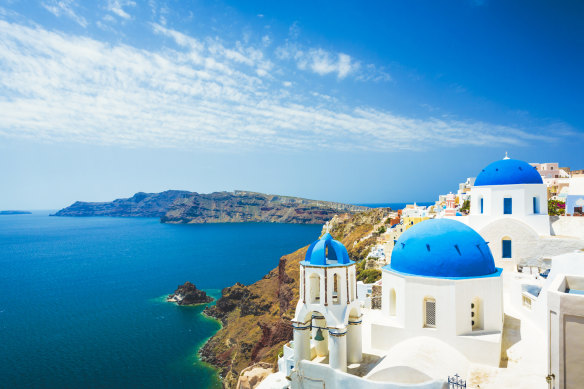 Santorini draws more than 3 million visitors a year.