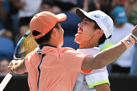 Rinky Hijikata (left) and Jason Kubler are on a roll.