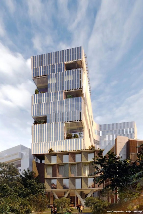 An artist’s impression of the new Queensland Cancer Centre.