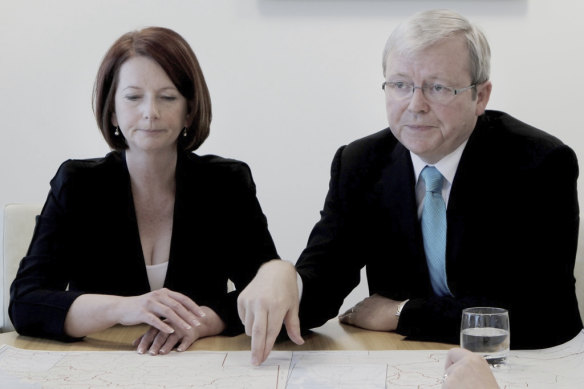 We went from Kevin Rudd to Julia Gillard and back to Rudd again.