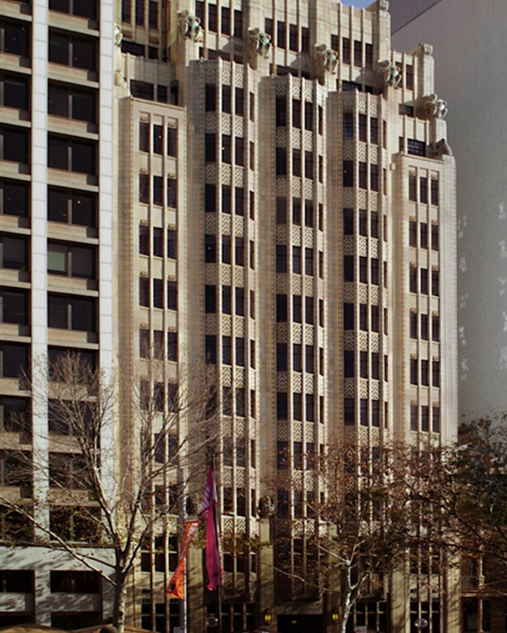 BMA House is dwarfed by its neighbours.