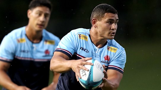 Izaia Perese in action for the Waratahs. 