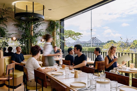 Mulga Bill’s on the river at the Kangaroo Point Pedestrian Bridge.