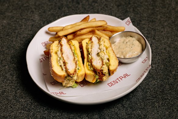 Central's fish burger.
