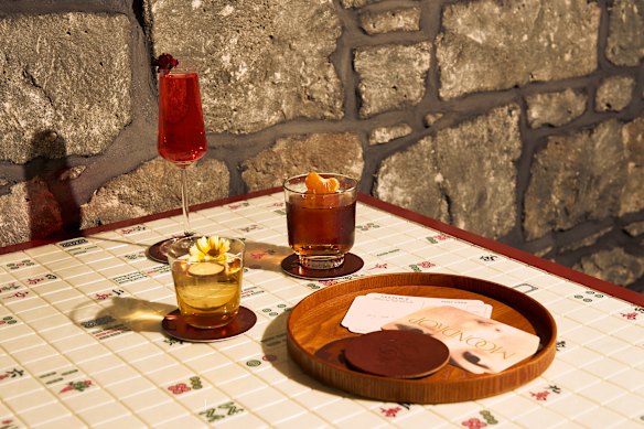 Drinks feature ingredients including smoky lapsang souchong tea.