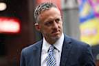 Guy Sebastian’s former manager Titus Day arrives at Downing Centre District Court, awaiting retrial on embezzlement charges in Sydney. 28 March 2024 Photo: Janie Barrett