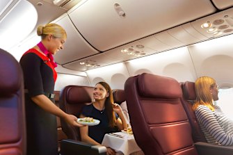 Cereal and a bread roll: You call this business class food, Qantas?