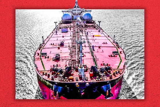 The oil tanker Proteus Bohemia.