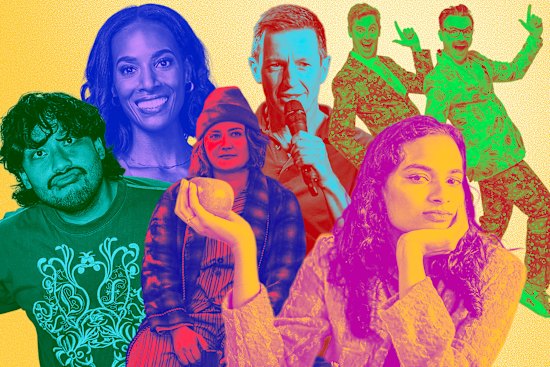 L-R: David Correos, Zainab Johnson, Laura Davis, Rove McManus, The Listies, Abby Govindan