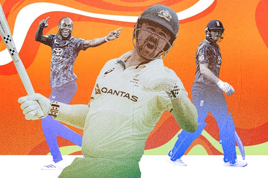 Ashes form guide: Travis Head, Joe Root and Jofra Archer.