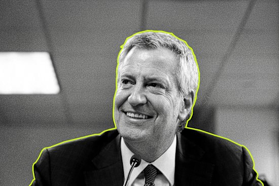Former New York mayor Bil de Blasio.