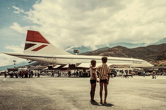 British Airways made a demonstration Concorde flight to Caracas in 1975, pictured here. Air France made the city a weekly destination for its supersonic flights.