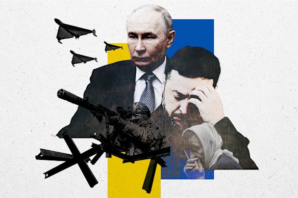 Four years after Vladimir Putin’s invasion, Russia’s war on Ukraine grinds on.