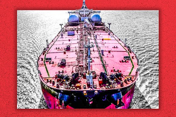 The oil tanker Proteus Bohemia.