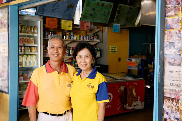 Harry and Pam Tran at Pam’s Cafe 88 in Nudgee Beach.