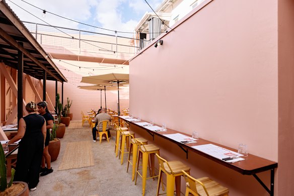 A courtyard out back accounts for most of La Bodega Fortitude Valley’s 120 seats.