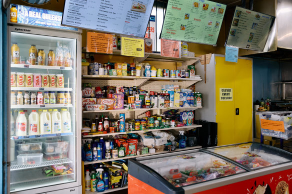 Pam’s is also the local convenience store, selling a tight selection of pantry staples.