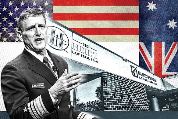 The unassuming office of  Burdeshaw, the firm that helped secure an Australian defence contract for former US Navy vice admiral William “Willy” Hilarides. 