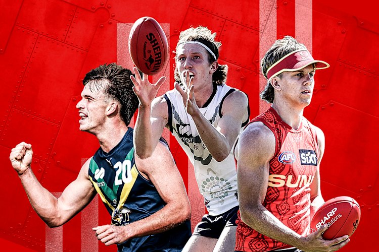 Daniel Annable, Willem Duursma and Zeke Uwland are among the prospects likely to be picked up near the very top of this year’s draft by AFL clubs.