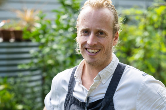 A litre of coconut water and dark chocolate gets this chef through the afternoon