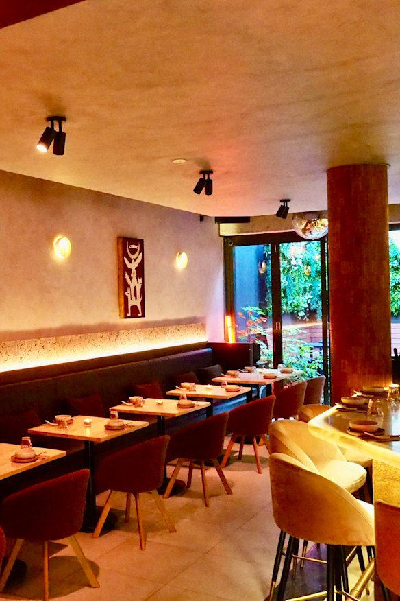 Inside the Noosa restaurant.