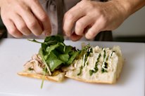 Corbetta’s porchetta sandwich is what happens when an ex-Icebergs chef applies his skill tom the humble sanger.