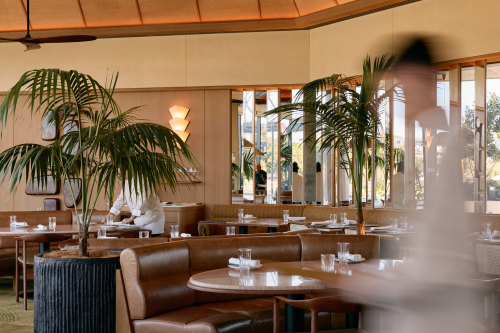 Supernormal’s dining room is starkly different from the Melbourne original.