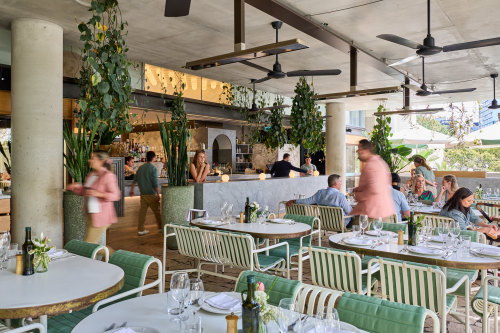 Hellenika has reopned at The Caile Hotel.