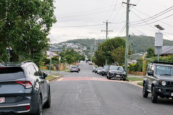 Suburban street in Wishart, ,Brisbane.