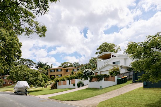 Suburban street in Balmoral, Brisbane.