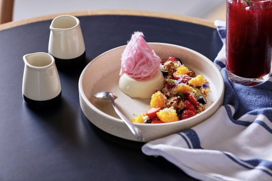 Mahalbia (milk pudding) at Emil’s Cafe.