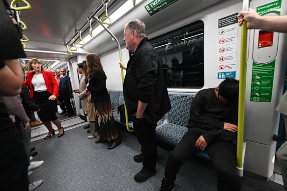 Not everyone was excited as the early trip took its toll.