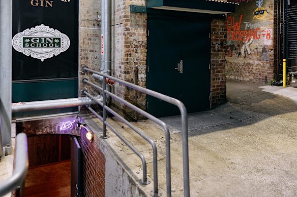 You enter Shaman from the old main road to the left of 109 Edward Street.