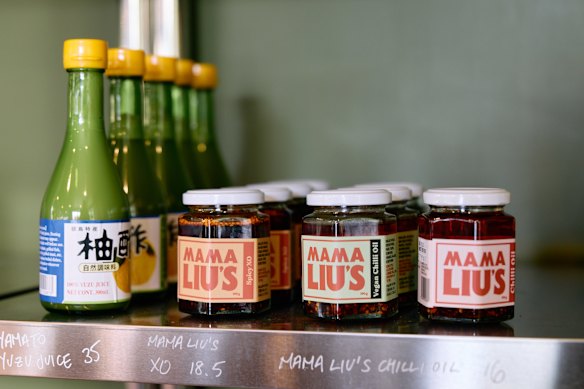 The final flourish is a drizzle of Mama Liu’s umami-laden chilli oil, which is on the shelves at Jane’s Deli.