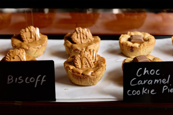 Keshna Sefian’s cookie pies are also sold on the shop counter.