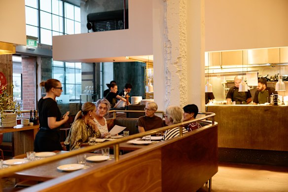 The redesigned dining room is a much more inviting space.
