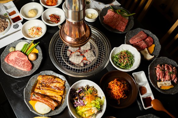 Serious barbecue business at Bornga.