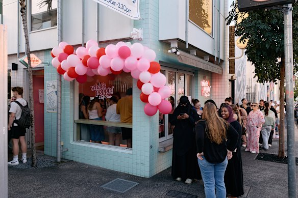 Dirty Soda fans were queueing down the block for the What’s Poppin’ grand opening.