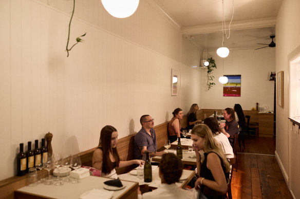 A dining room, some chairs, art on the walls: Gum Bistro’s fit-out has been kept simple on purpose.