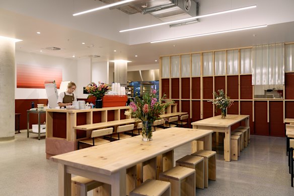 The Five Mile Radius and Matthew Reynolds-designed space references the area’s famous red cliffs.