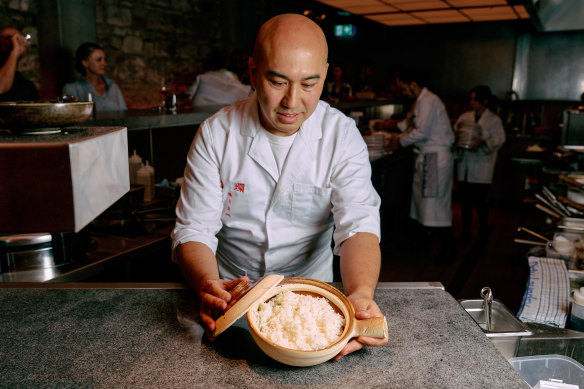 “You’re maybe not getting the volume you’d get out of a rice cooker, but you’re getting the best out of the grain,” Lam says about cooking rice in a clay pot.