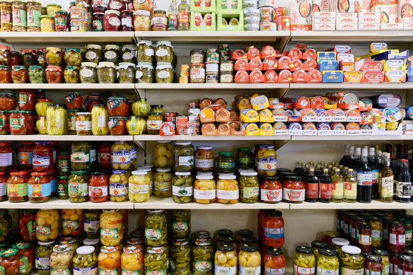 There’s also a huge selection of imported pantry items.