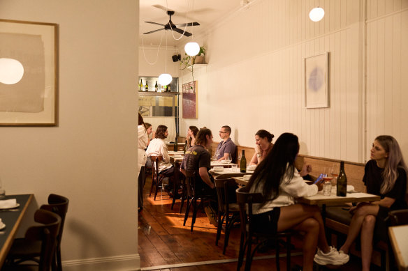 The old Pasta Club digs have been brightened with a lick of white paint and a timber banquette.