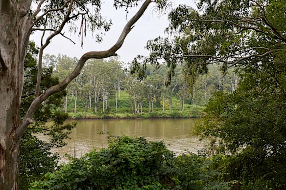 View of the Brisbane River in Jindalee. 
