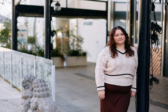 Ashley-Maree Kent outside Sbagliata, which will open in August.